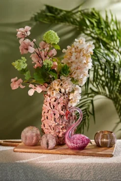 Light en Living Ornament Ø10x10 cm CORAL glas licht roze