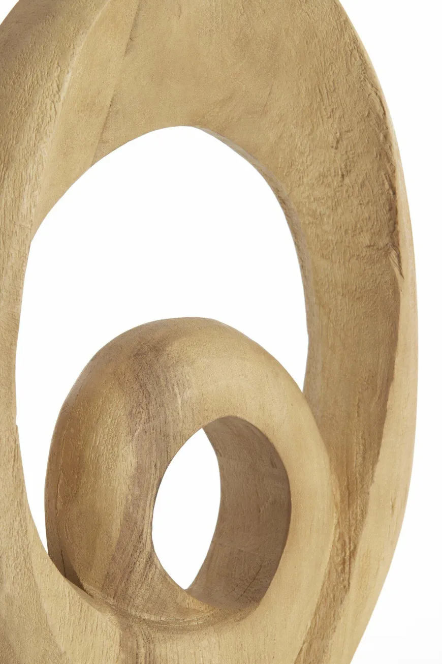 Light en Living Ornament 30x9x46 cm RANDA hout mat naturel
