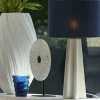 Light en Living Ornament op voet 25x10x35 cm YFKE marmer wit+mat zwart