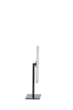 Light en Living Ornament op voet 25x10x35 cm YFKE marmer wit+mat zwart