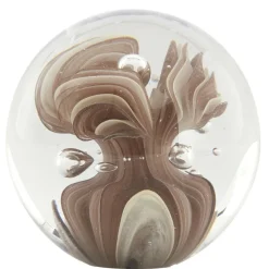 Light en Living Ornament Ø10X10 cm BREON Glas Bruin+Crème