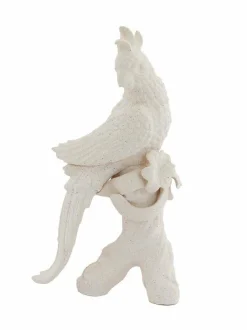 Light en Living Ornament 22,5x14x39 cm BIRD keramiek mat crème