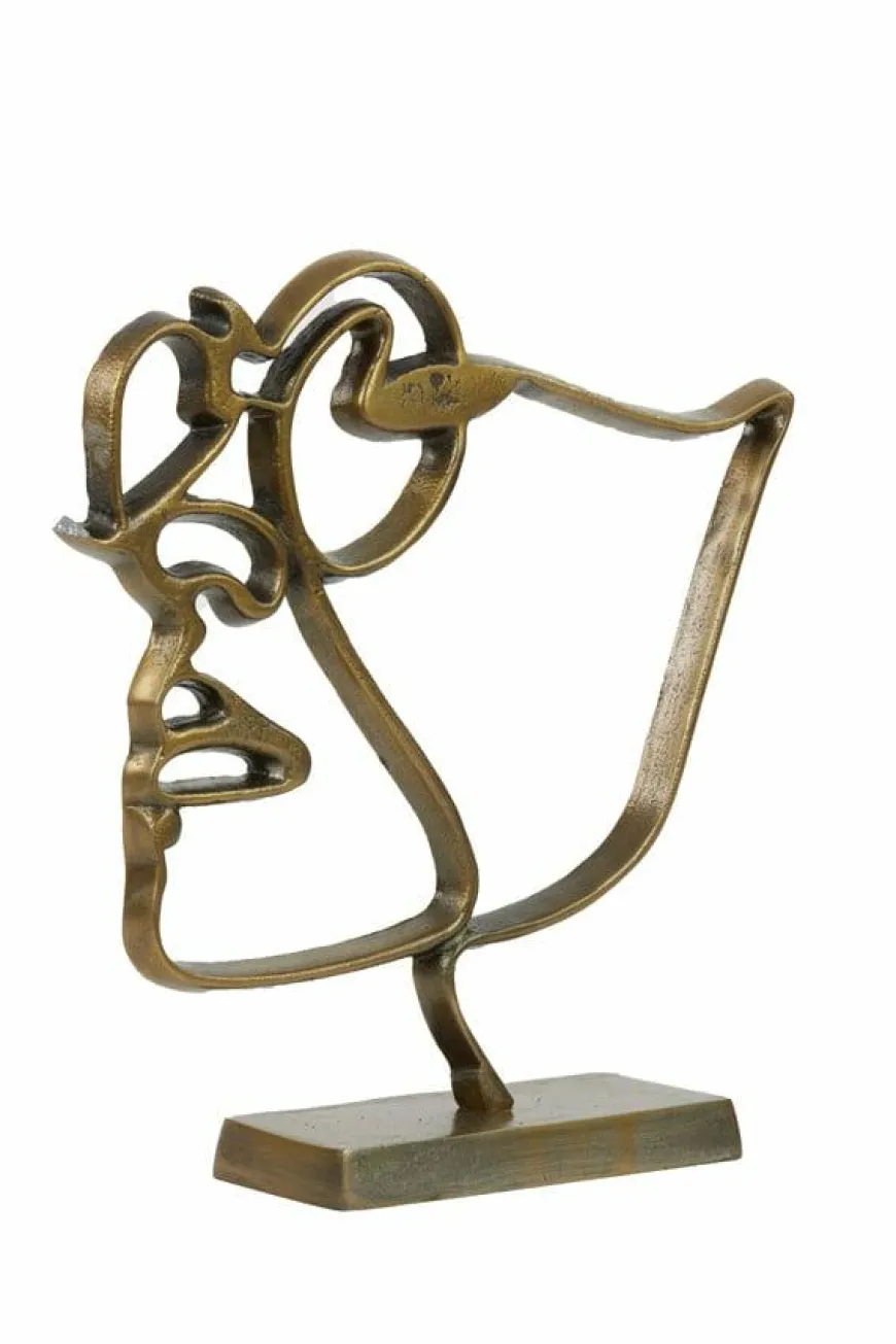 Light en Living Ornament FACE antiek brons - 2 maten