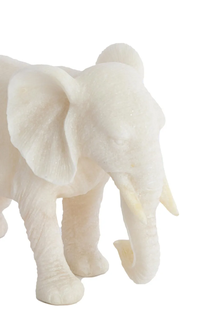 Light en Living Ornament GAJAH 26x11x18 cm Beige – Olifant Beeldje | Light & Living