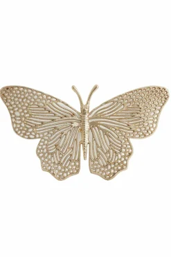 Light en Living Ornament BUTTERFLY set van 3 glanzend goud