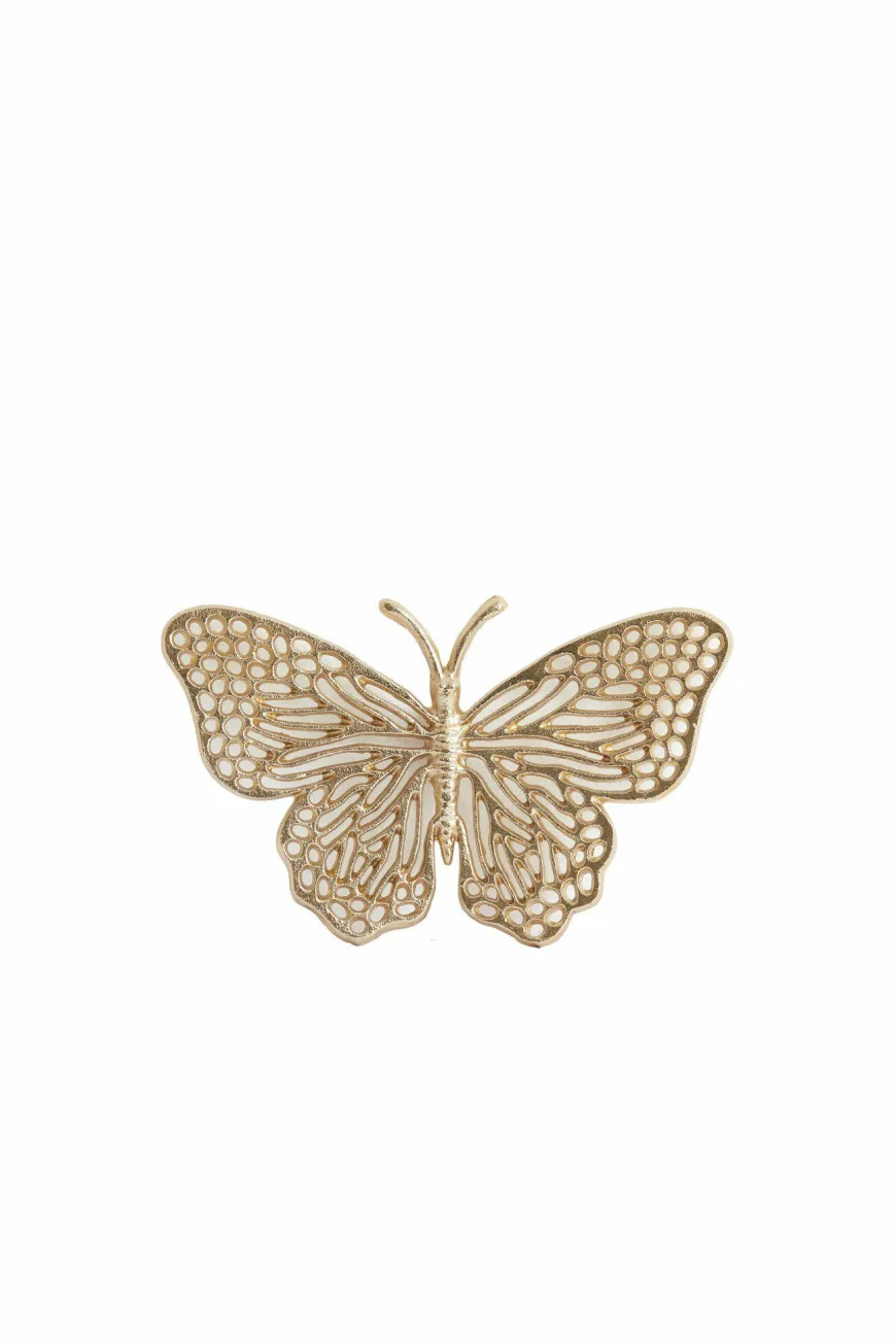 Light en Living Ornament BUTTERFLY set van 3 glanzend goud