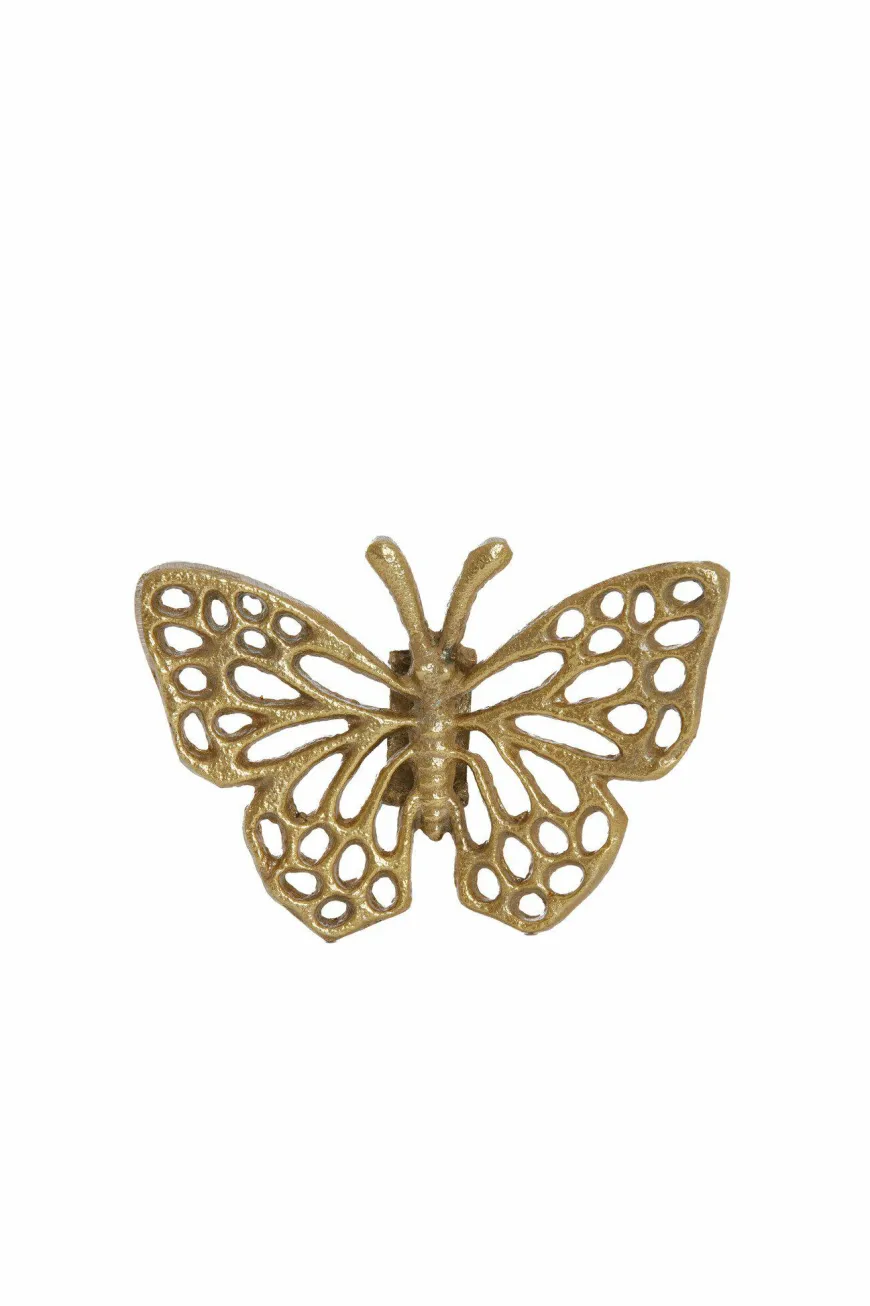 Light en Living Ornament BUTTERFLY set van 3 glanzend goud