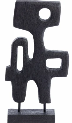 Light en Living Ornament op voet 20x9,5x38,5 cm SALA hout mat zwart