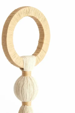 Light en Living Ornament Ø14X62 cm Yaviza creme+Raffia Natural