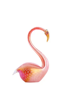 Light en Living Ornament 13x8x20 cm SWAN glas oranje