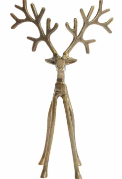 Light en Living Ornament 17x20.5x36 cm REINDEER goud / brons