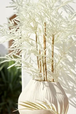 Light en Living Ornament in pot 70x60x90 cm BAMBOO naturel+crème