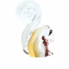 Light en Living Ornament 9,5x4,5x13 cm Eekhoorn glas bruin+creme