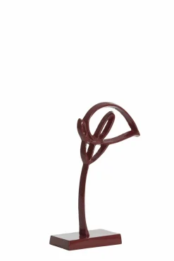 Light en Living Ornament op voet 15x7,5x29 cm CALLA glans bordeaux