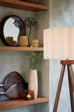 Light en Living Ornament op voet 22x6x36 cm PAPAVERU antique brons