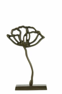 Light en Living Ornament op voet 22x6x36 cm PAPAVERU antique brons