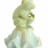 Light en Living Ornament Ø15,5x19,5 cm FROSCH keramiek lichtgroen+lichtblauw