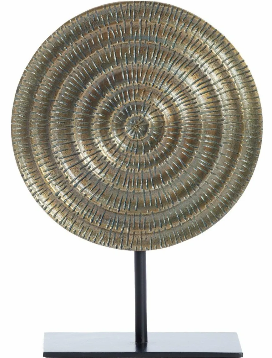 Light en Living Ornament op voet 35x10x50 cm PILAR antiek brons+zwart