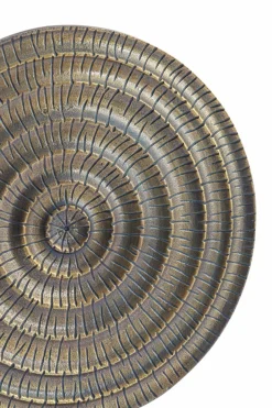 Light en Living Ornament op voet 35x10x50 cm PILAR antiek brons+zwart