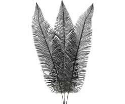 Light en Living Ornament 3 bladeren 14x0,5x89 cm FERN zwart