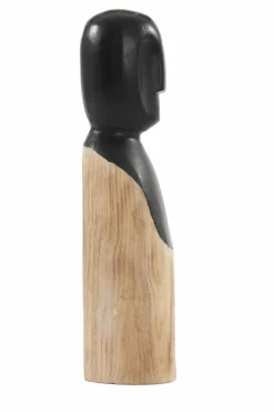 Light en Living Ornament LUMUNA hout naturel+zwart 11,5 x 12 x 41 cm