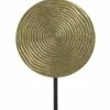 Light en Living Ornament op voet Ø25x38 cm RAWAS ruw a brons cirkel-m zwart