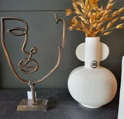 Light en Living Ornament FACE 2 antiek brons