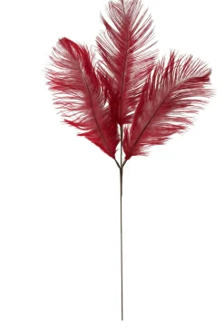 Light en Living Ornament 3 veren 30x59 cm FEATHER rood
