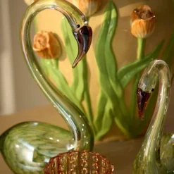 Light en Living Ornament 17x9,5x29 cm SWAN glas groen