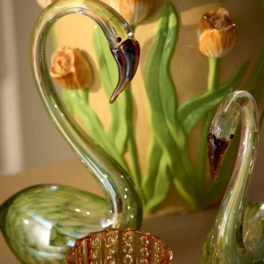 Light en Living Ornament 17x9,5x29 cm SWAN glas groen