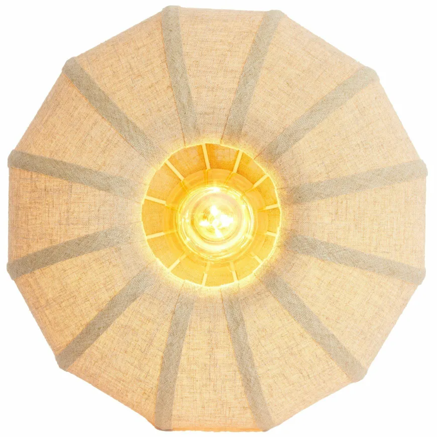 Light en Living Plafondlamp Ø50x24,5 cm ZOSIA linnen naturel