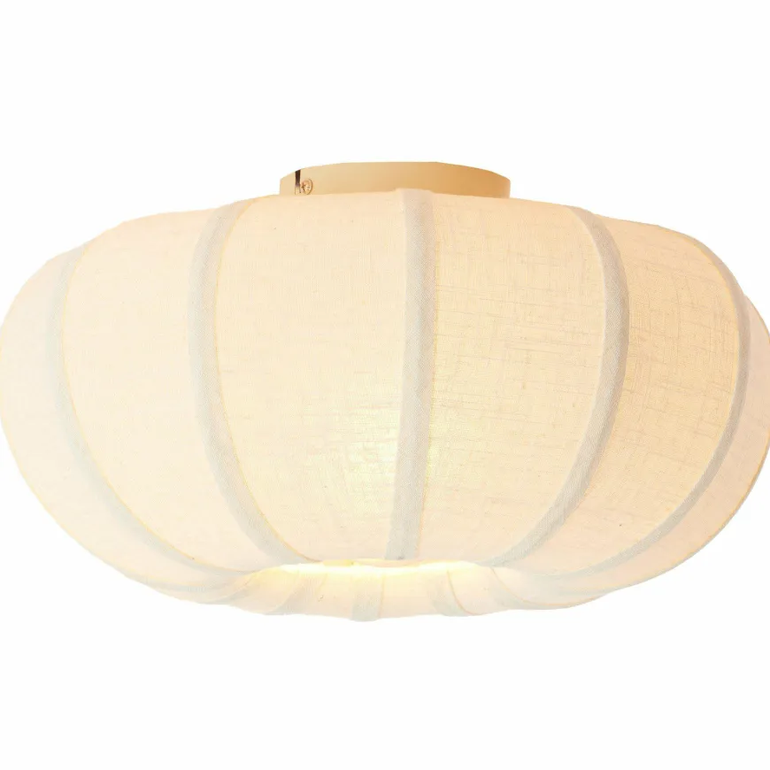 Light en Living Plafondlamp Ø50x24,5 cm ZOSIA linnen Crème