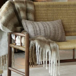 Light en Living Plaid 150x125 cm APISI bruin wit