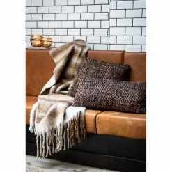 Light en Living Plaid 150x125 cm APISI bruin wit