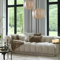Light en Living Plaid 170x130 cm COMBARRO lichtbruin
