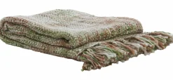 Light en Living Plaid 170x130 cm FUENTA groen+koraal