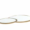 Light en Living Plateau DALENA glas goud - 2 maten