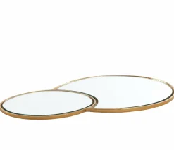 Light en Living Plateau DALENA glas goud - 2 maten