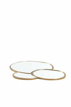 Light en Living Plateau DALENA glas goud - 2 maten