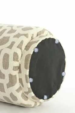 Light en Living Poef Ø40x44 cm DAVONTE taupe+beige