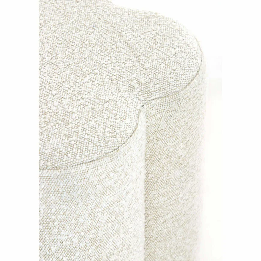 Light en Living Poef 38x38x45 cm NALANI bouclé crème