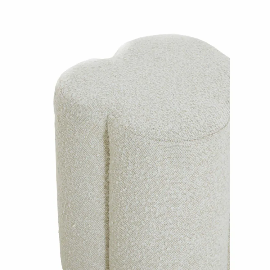 Light en Living Poef 38x38x45 cm NALANI bouclé crème