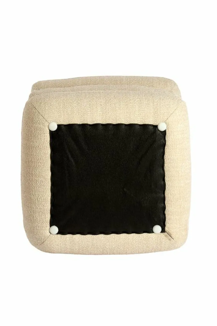 Light en Living Poef 44,5x44,5x44,5 cm LAURIE - crème