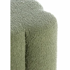 Light en Living Poef 38x38x45 cm NALANI bouclé donker groen