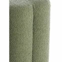 Light en Living Poef 38x38x45 cm NALANI bouclé donker groen