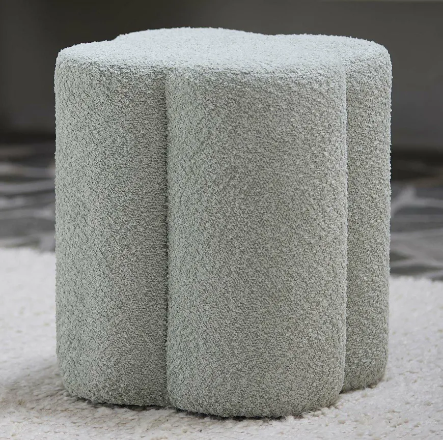 Light en Living Poef 38x38x45 cm NALANI mint groen