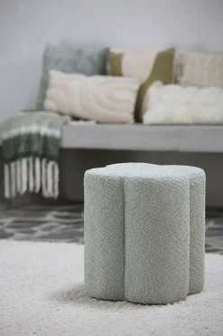 Light en Living Poef 38x38x45 cm NALANI mint groen