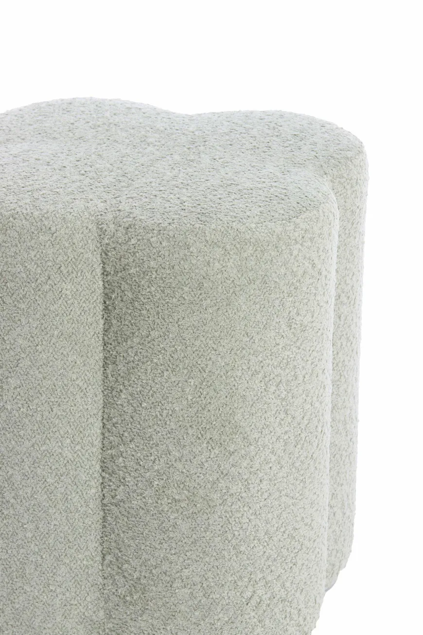 Light en Living Poef 38x38x45 cm NALANI mint groen