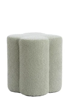 Light en Living Poef 38x38x45 cm NALANI mint groen