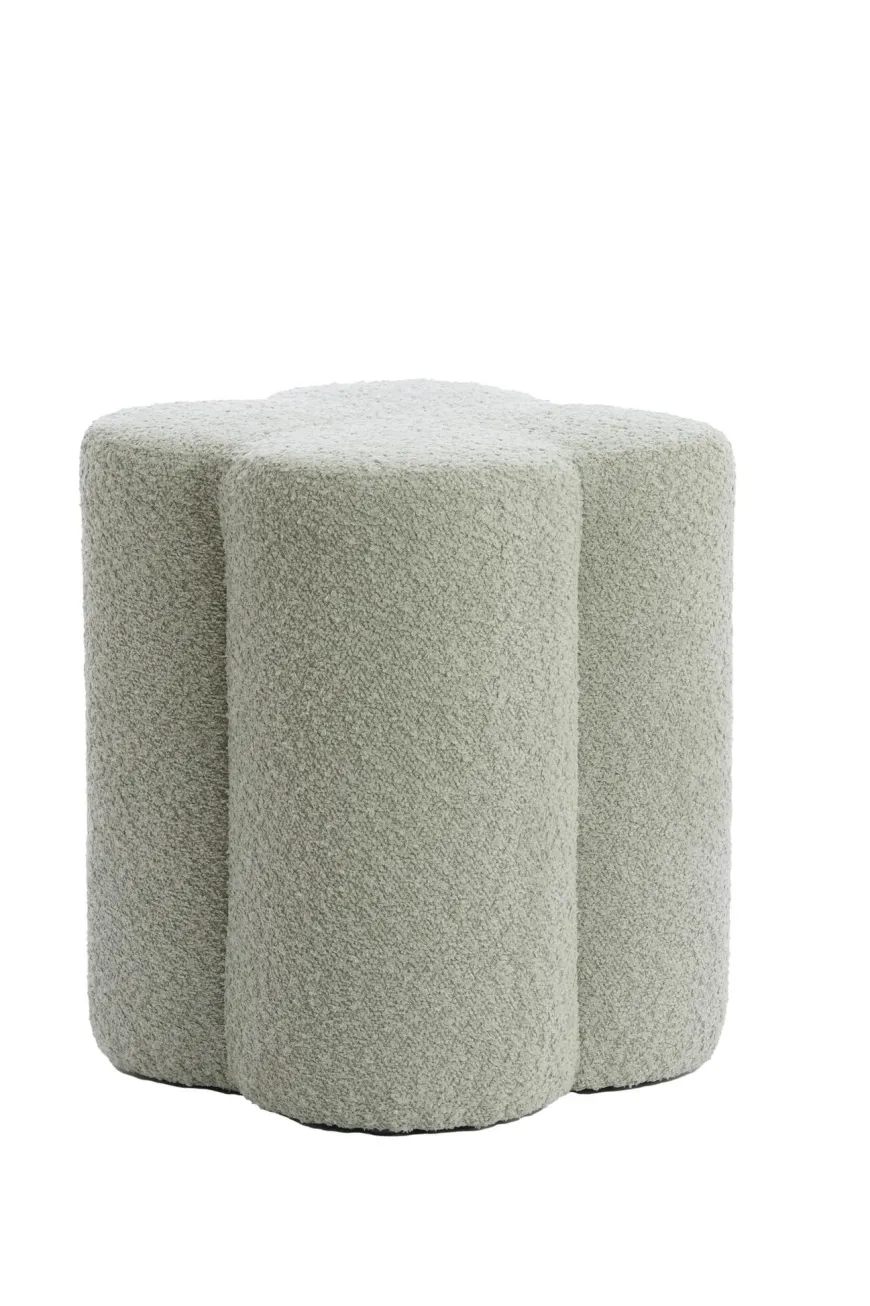 Light en Living Poef 38x38x45 cm NALANI mint groen